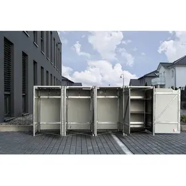 Hide Mülltonnenbox 240 l 279 x 115 x 81 cm schwarz