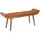 Wohnling Sitzbank WL6.479, bis 160 kg, aus Echt Leder, braun, 125 x 38 cm