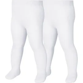Playshoes 2er-Set: Thermo-Strumpfhosen in weiß - 62/68