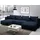 GRAINGOLD Ecksofa U-Form Ardi U - Ecksofa mit Schlaffunktion, Bettkasten - Wohnlandschaft, Wohnzimmer Sofa - Eckcouch Dunkelblau (Monolith 77) - Dunkelblau