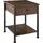 Tectake Nachtschrank Bradford 40 x 40 x 55,5 cm Braun
