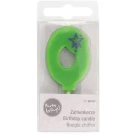 Papstar Zahlenkerze Mini 6,8 cm 15 St. Blau