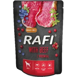 Rafi mit Rindfleisch für Hunde - Beutel 10x300g (schwarze Verpackung)