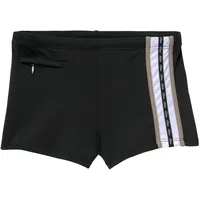 s.Oliver Boxer-Badehose mit Reißverschlusstasche, schwarz