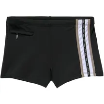 s.Oliver Boxer-Badehose mit Reißverschlusstasche, schwarz