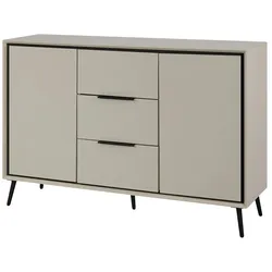 Sideboard  Arluno , beige , Maße (cm): B: 135 H: 90 T: 38