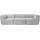 [en.casa] Modular Sofa 3-Sitzer Hurvas Bouclé Grau