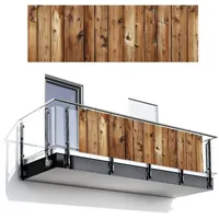 MuchoWow Balkon-Sichtschutz, Buche, Kunststoff, Rechteckig, 300x100 cm, Sonnen- & Sichtschutz, Sichtschutz Garten, Balkon Sichtschutze