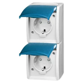 Busch-Jaeger CEE 7/3 2P+E 250 V 16 A Blau/Weiß