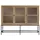 Tikamoon Niedriger Vitrinenschrank Babeth 160 cm Beige