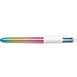 BIC 4-Farben-Kugelschreiber GRADIENT mehrfarbig, Schreibfarbe: schwarz, blau, grün, rot, 1 St.