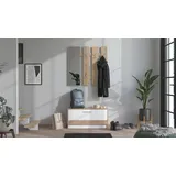 INOSIGN »Rimini, Set 2tlg«, (2 St.), bestehend aus Garderobenpaneel und Schuhschrank