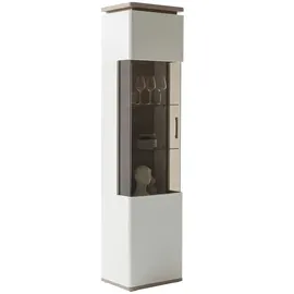 Uno Vitrine Parez 50 x 38 x 208 cm Weiß