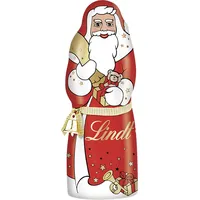 Lindt Schokolade Weihnachtsmann aus Vollmilchschokolade , 4 x 200 g Schokoladenfigur , Schokoladen-Geschenk zu Weihnachten