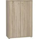 Forte Kommode TEMPRA 2 73,7 x 111,1 x 34,8 cm Sonoma Eiche / Beige