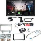 Kenwood DMX8021DABS Android Auto CarPlay Bluetooth Einbauset für Kia Cee'd ED