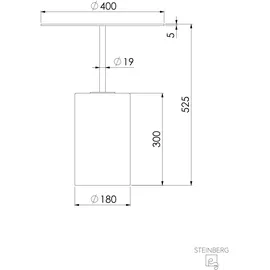 Steinberg Serie 541 Beistelltisch, mit Marmorsockel, rund, 400x400x525mm, SOLIDSurface, 541710052RG, Farbe: Rose Gold