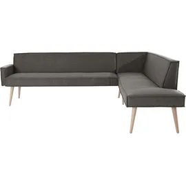 exxpo - sofa fashion Eckbank Lungo, Frei im Raum stellbar grau Sitzbänke, 18013317-0 B/H/T: 198 cm x 84 cm, x 260 cm