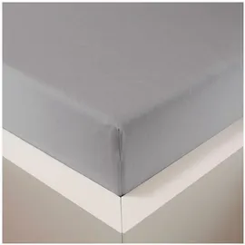 Traumschlaf Spannbettlaken Jersey-Lyocell 120 x 200 cm grau/silber