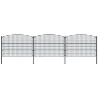 Home Deluxe Doppelstabmattenzaun Berg 2,0 x 30 m anthrazit 26634