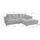 MID.YOU Eckcouch Cord 4-Sitzer Blau
