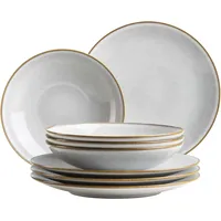 Mäser Smoky's Tafelservice 8-tlg. weiß