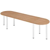 Bümö Konferenztisch oval 280x80 cm, FSC Mix, Arbeitszimmer, Schreibtische,