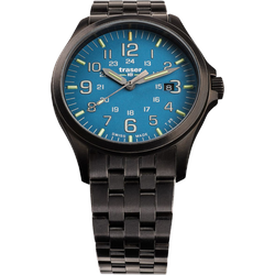 Traser H3 Active Lifestyle Collection P67 Officer Pro GunMetal SkyBlue 108740 - blau,schwarz - 42mm