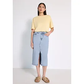 street one studio Damen, Jeansrock im Bleached-Look