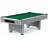 Automaten Hoffmann Billardtisch Club Pro III Dekor Grau, EuroSpeed, Grün, 9 ft (Spielfeld 254x127 cm)