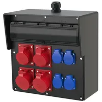 PCE Wandverteiler Vollgummi Baureihe BRUCK BV 2x32/5 2x16/5 4xSSD