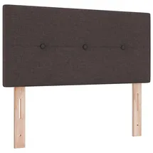 vidaXL Kopfteil mit Kopfteil Dunkelbraun 80 cm Stoff