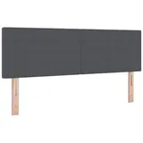 vidaXL Kopfteil Schlichtes Design Dunkelgrau 140 cm Cordstoff