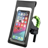 Asudaro Handyhalterung Fahrrad, Fahhradtasch wasserdichte Fahrrad & Motorrad Telefonhalterung Outdoor Motorrad Handy Halterung 360° Verstellbare Handyhalter Rahmentasche,Lenkertyp
