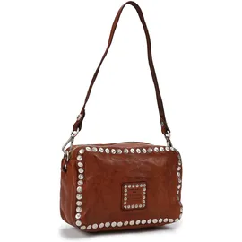 Campomaggi Kate Schultertasche Leder Braun/Silber