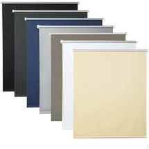 Woltu Verdunklungsrollo Klemmfix 110 x 210 cm Weiß