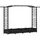 vidaXL Hochbeet mit Rankgitter und Dach 207 x 40 x 126 cm Schwarz