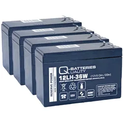 Ersatzakku für RBC116 USV-Anlage von APC SMX750INC 12V 9Ah (4 Akkus)