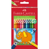 Faber-Castell Buntstift dreikant Jumbo 24er Karton