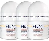 EtiaXil Détranspirant aisselles CONFORT+ Rouleau 3x15 ml