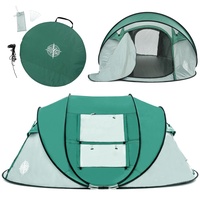 GOGLAND® 2 3 & 6 Personen-Camping-Zelt Pop-Up, Tunnelzelt, Wasserdicht (Wassersäule 2.000 mm) Lichtschutzfaktor 50+ (Pop-Up 3 Personen)