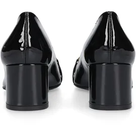 Henry Stevens Fay P55 Damen Gr. 38 (EU) - in schwarz, Lackleder, Schuhe Pumps, Damen Absatzschuh elegant handgefertigt, Lederschuh
