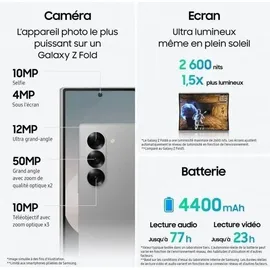 Samsung Galaxy Z Fold6 12 GB RAM 256 GB Silver Shadow