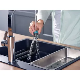Leifheit Hand-Spiralschneider türkis
