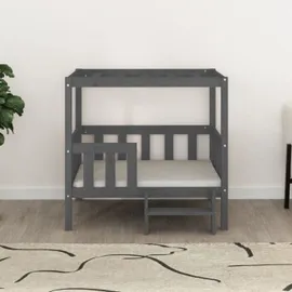 vidaXL Hundekorb vidaXL 95,5 x 73,5 x 90 cm grau