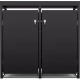 Blumfeldt Mülltonnenbox 60/120/240L schwarz