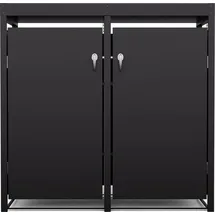 Blumfeldt Mülltonnenbox 60/120/240L schwarz