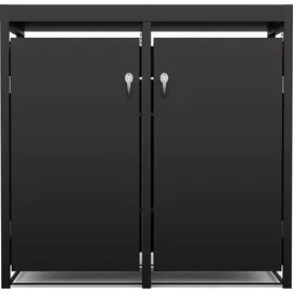 Blumfeldt Mülltonnenbox 60/120/240L schwarz