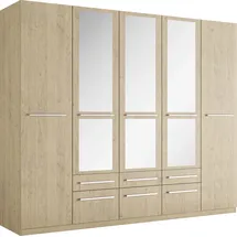 Priess Wäscheschrank Barcelona 230 x 193 x 54 cm Braun/Beige