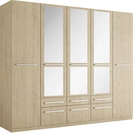 Priess Wäscheschrank Barcelona 230 x 193 x 54 cm Braun/Beige